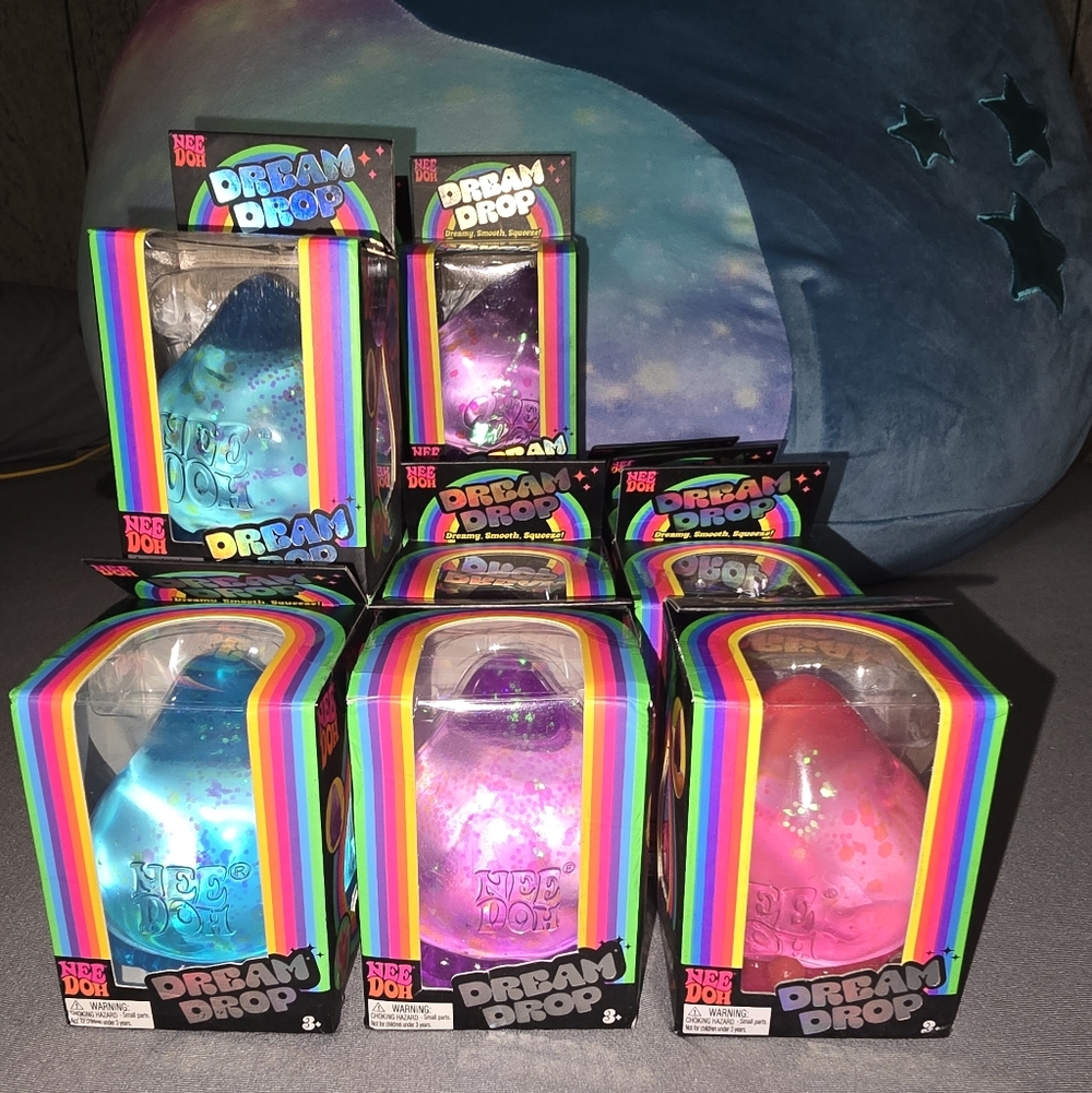 NEEDOH Dream Drop Toys - Blue, Pink, Purple